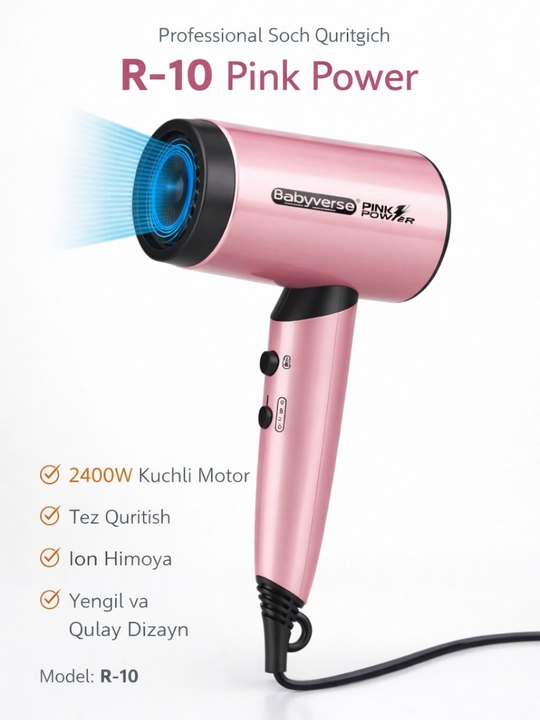 MAC Styler R10 professional soch fen, ionli, tez quritish - 