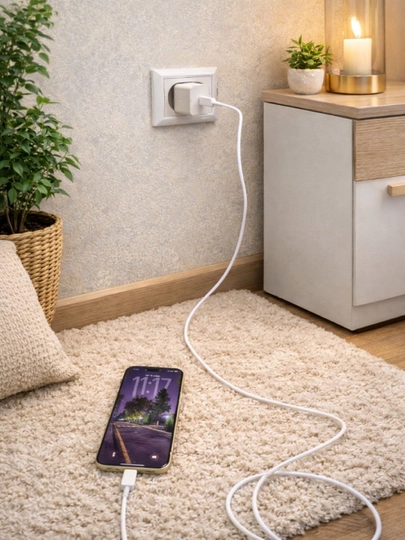 Samsung 45W Type-C zaryadchik, adapter (kabel bilan) Fast Charging 2.0 - Tezkor zaryadlash