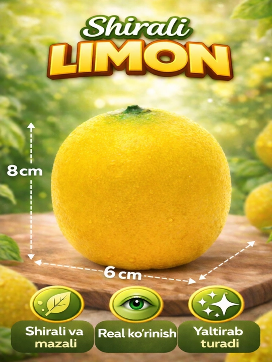 Sun'iy sabzavot va mevalar - bolgar, apelsin, mandarin, olma, banan, limon, Aniq o'lcham - 