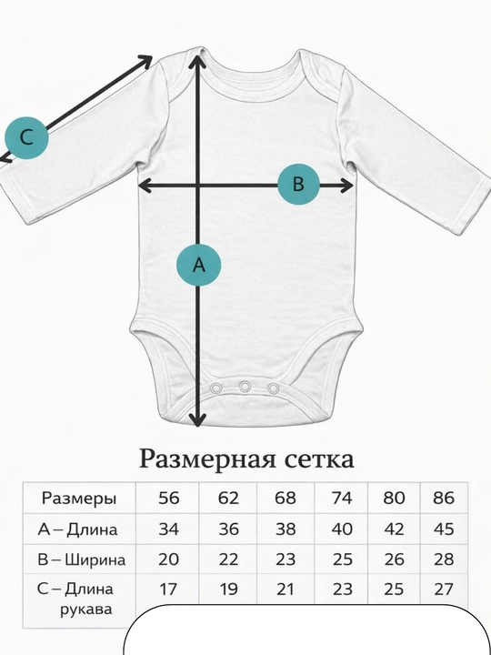 Боди, комплект боди для новорожденных, с длинным рукавом, 3 шт, от 0 - до 18 месяцев