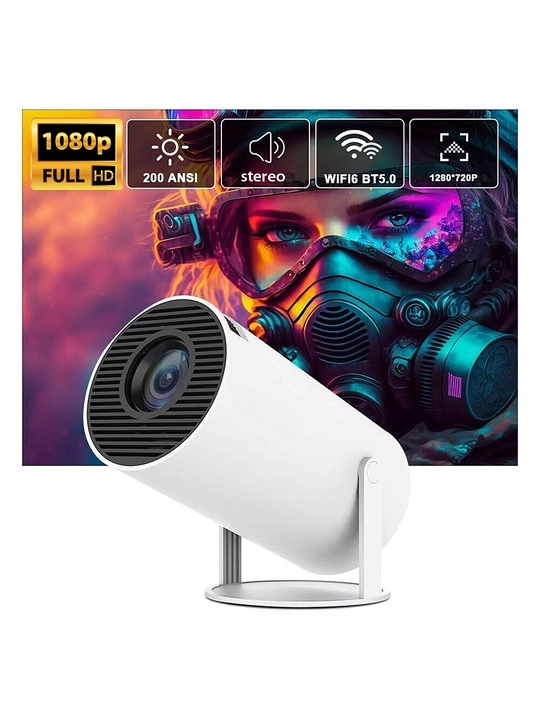 HY300 ko'chma uy teatri proyektori, Wi-Fi, Bluetooth 5.0. Filmlar va smartfonlar uchun - 