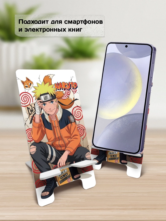 Подставка для телефона Аниме, настольный держатель телефона, МДФ, 15х7 см