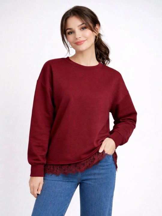 Ayollar uchun AishazaR svitshot, bazaviy, gipyur bahorgi bluzka, o‘lchami 42-52 M-XL