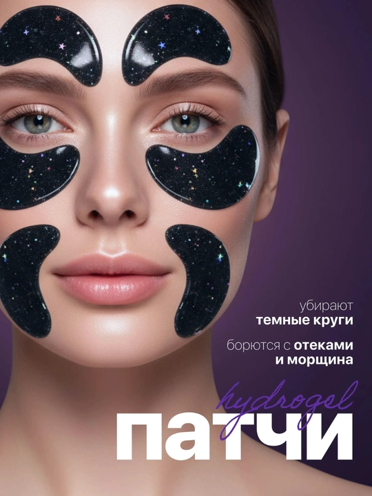 Патчи для глаз, коллагеном, от морщин вокруг глаз и мешков, гидрогелиевые, аминокислотные