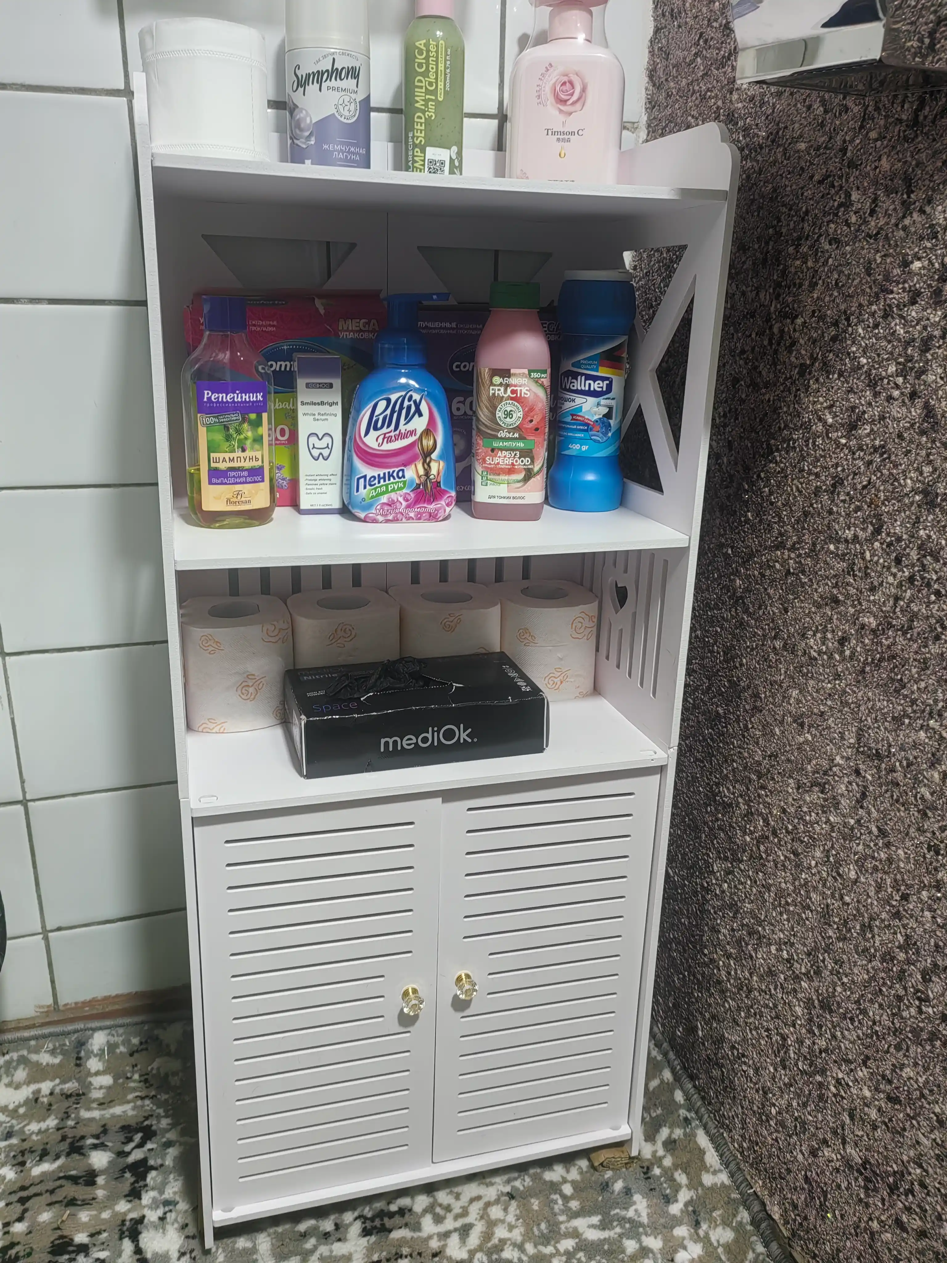 Шкаф в ванную, напольный, органайзер для ванной и туалета, тумбочка