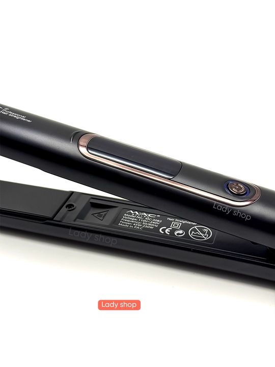 MAC Styler soch to‘g‘rilagichi, 450°C, titan plastinkali, LED displeyli, professional