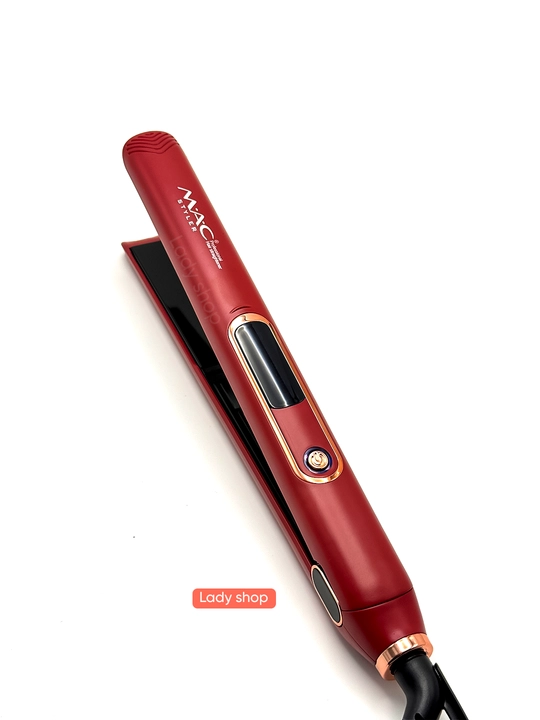 MAC Styler soch to‘g‘rilagichi, 450°C, titan plastinkali, LED displeyli, professional