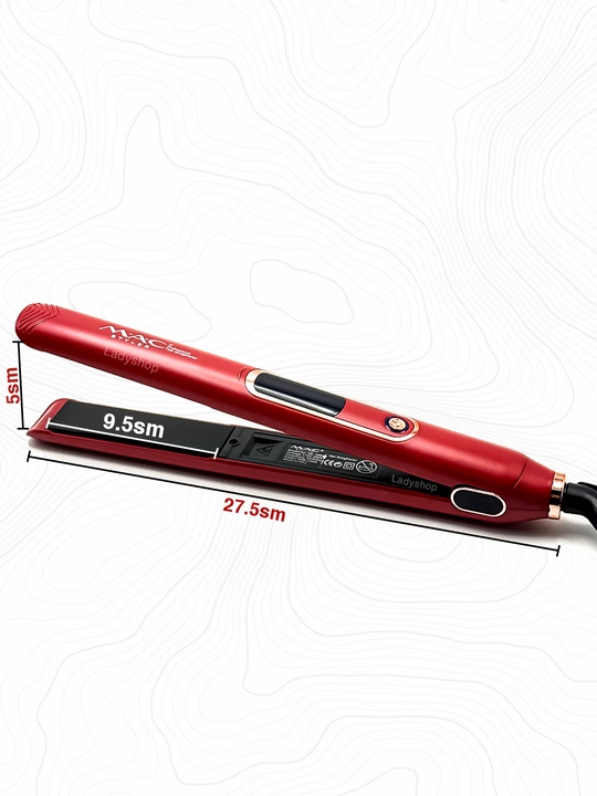 MAC Styler soch to‘g‘rilagichi, 450°C, titan plastinkali, LED displeyli, professional