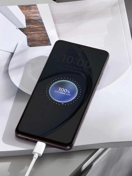 Смартфон Oppo A5i про (8+8)/128 ГБ, белый/фиолетовый, IP65 пылевлагозащита, 1 год гарантии