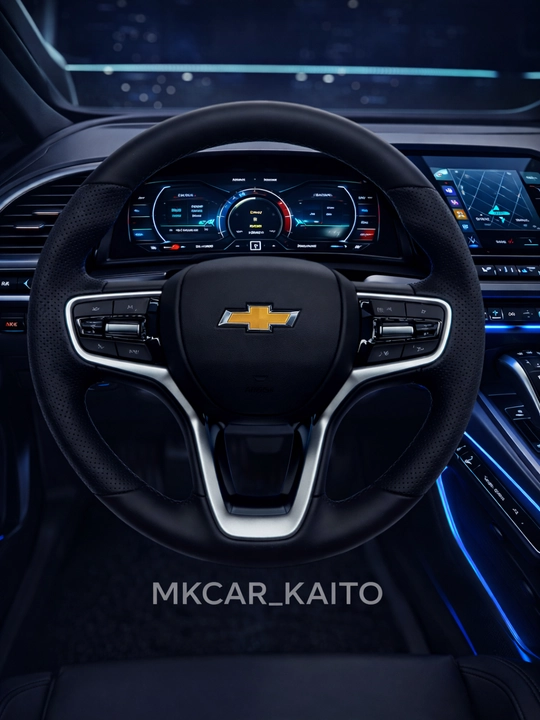 Руль Chevrolet мульти руль с кнопками черный дизайн