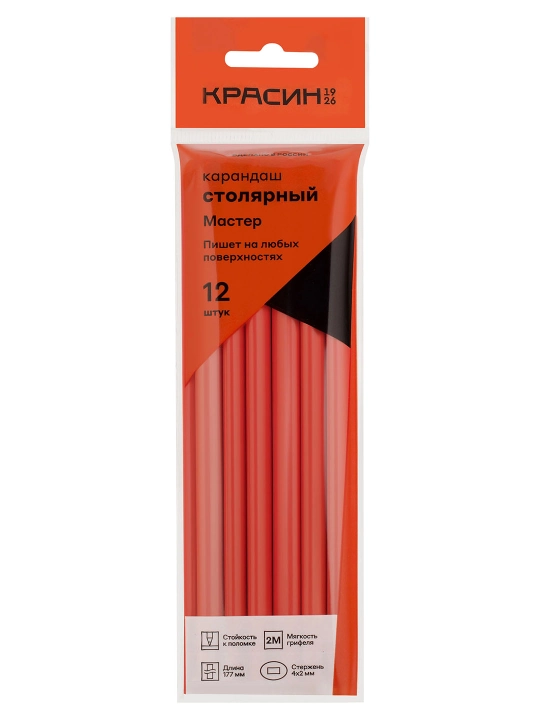 Duradgorlik qalami Krasin "Master", 12 dona, С-098 - 