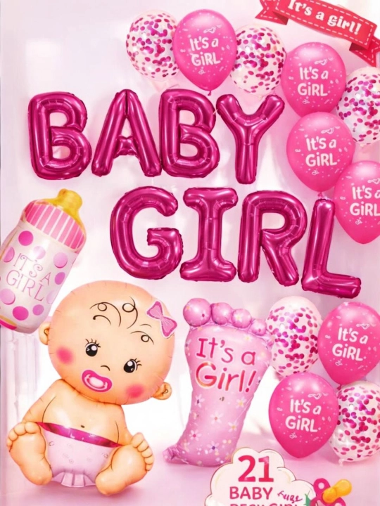 BABY BOY, BABY GIRL folgasidan yasalgan havo shari, gender kechasi va tug‘ruqxona to‘plami - 