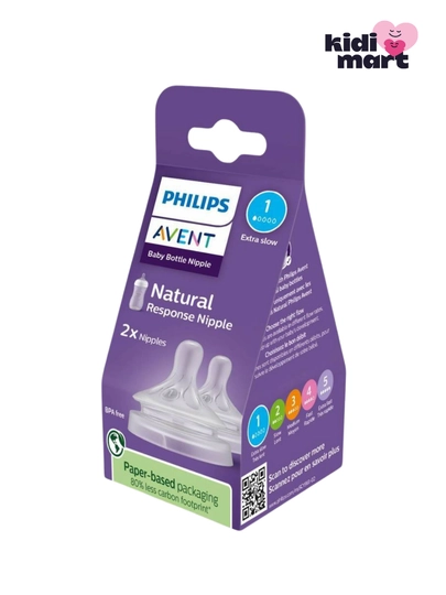 Avent Natural Response соска 0+, сверхмедленный поток (First Flow), 2 шт - 