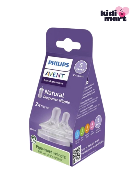 Philips Avent Natural Response соски, быстрый поток, 6+ мес, 2 шт (SCY965/02) - 