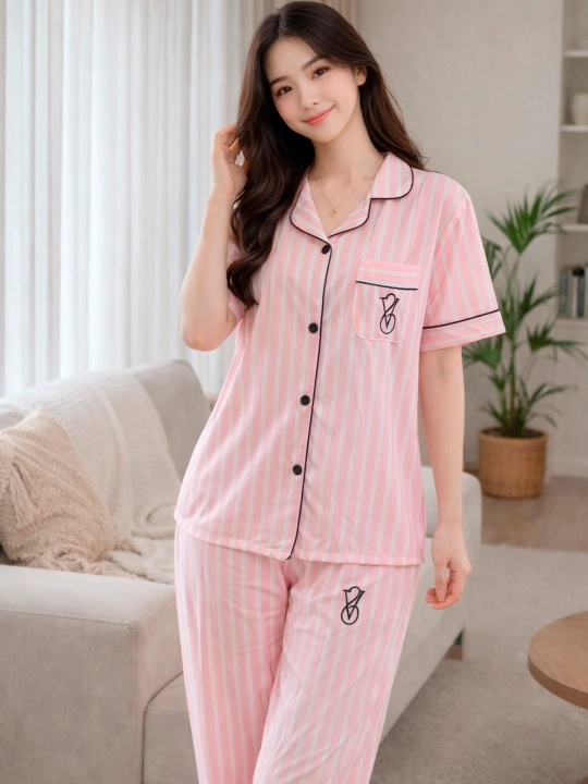Ayollar uchun pijama, uy kiyimi, printli, turli xil rang va naqshlarda