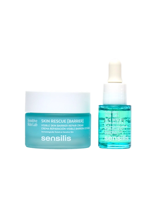 Крем и сыворотка Sensilis Skin Rescue Barrier + Serum SOS для чувствительной кожи, набор