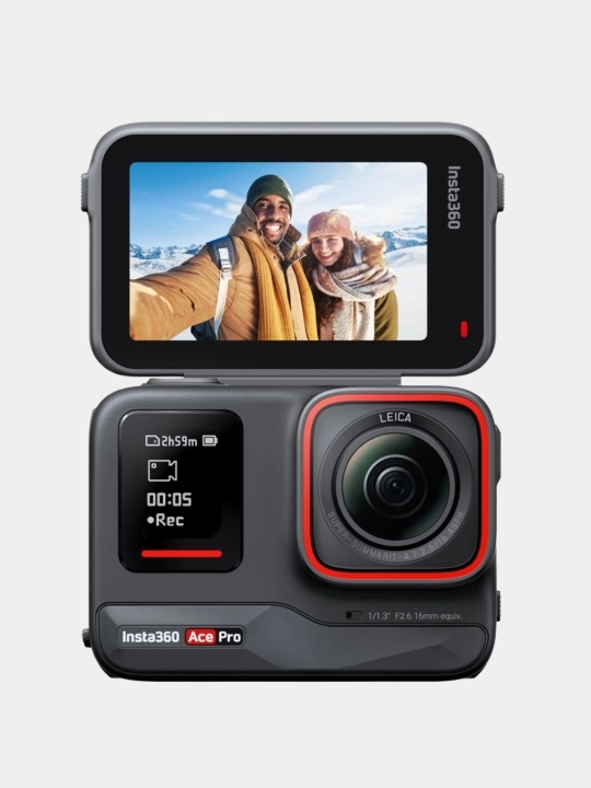 Insta360 Ace Pro - 4K 120 kadr/s, AI, 10 metrgacha suv o‘tkazmaydigan jangovar kamera - 