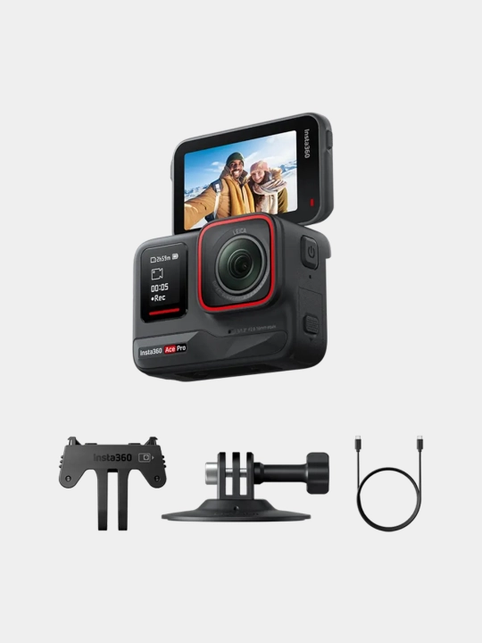 Insta360 Ace Pro - 4K 120 kadr/s, AI, 10 metrgacha suv o‘tkazmaydigan jangovar kamera