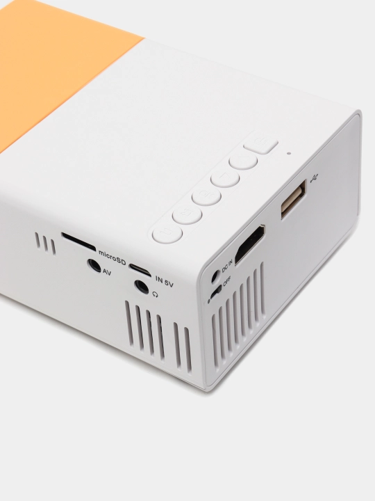 Simsiz mini proyektorlar, LED Unic YG-300, multimedia HD va 4k, masofadan boshqariladigan