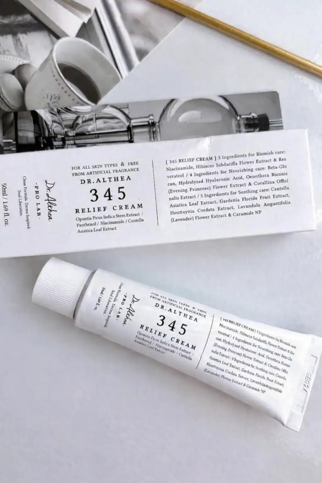 Dr. Althea 345 Relief Cream 50 мл , дневной крем для чувствительной кожи , Корея