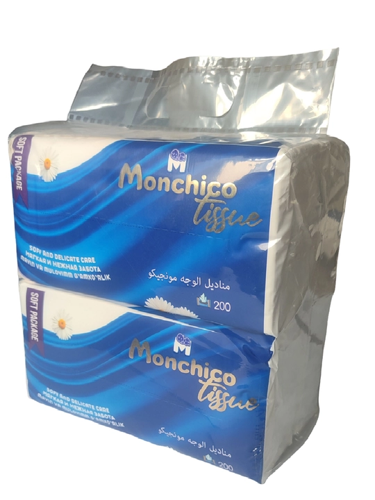Monchico gipoelergik qog'oz salfetkalar, 800 dona, 4 ta qadoq