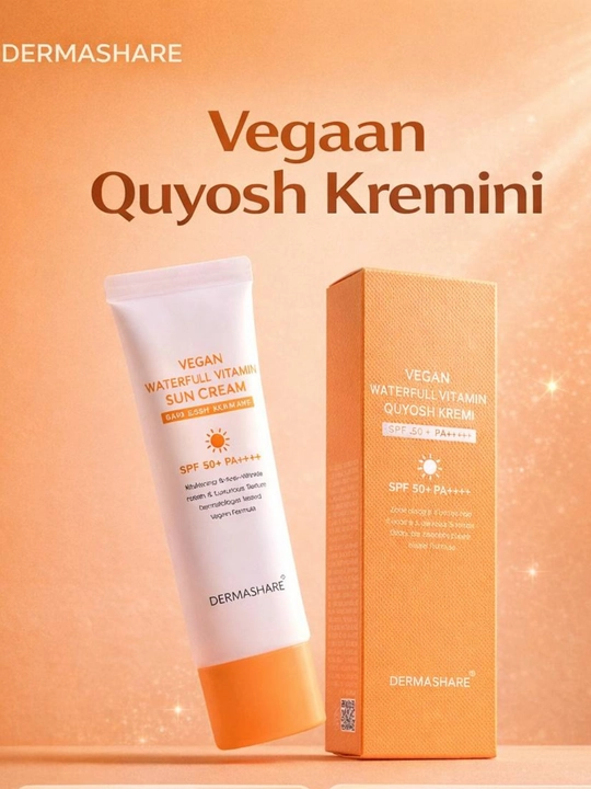 Dermashare Vegan Waterfull Vitamin Sun Cream SPF50+ PA++++ — веганский солнцезащитный крем