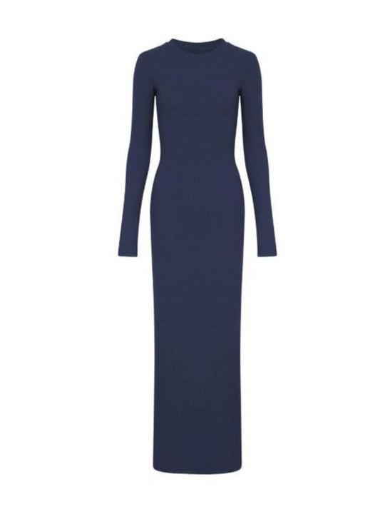 Elegant Slim Fit uzun trikotaj libos