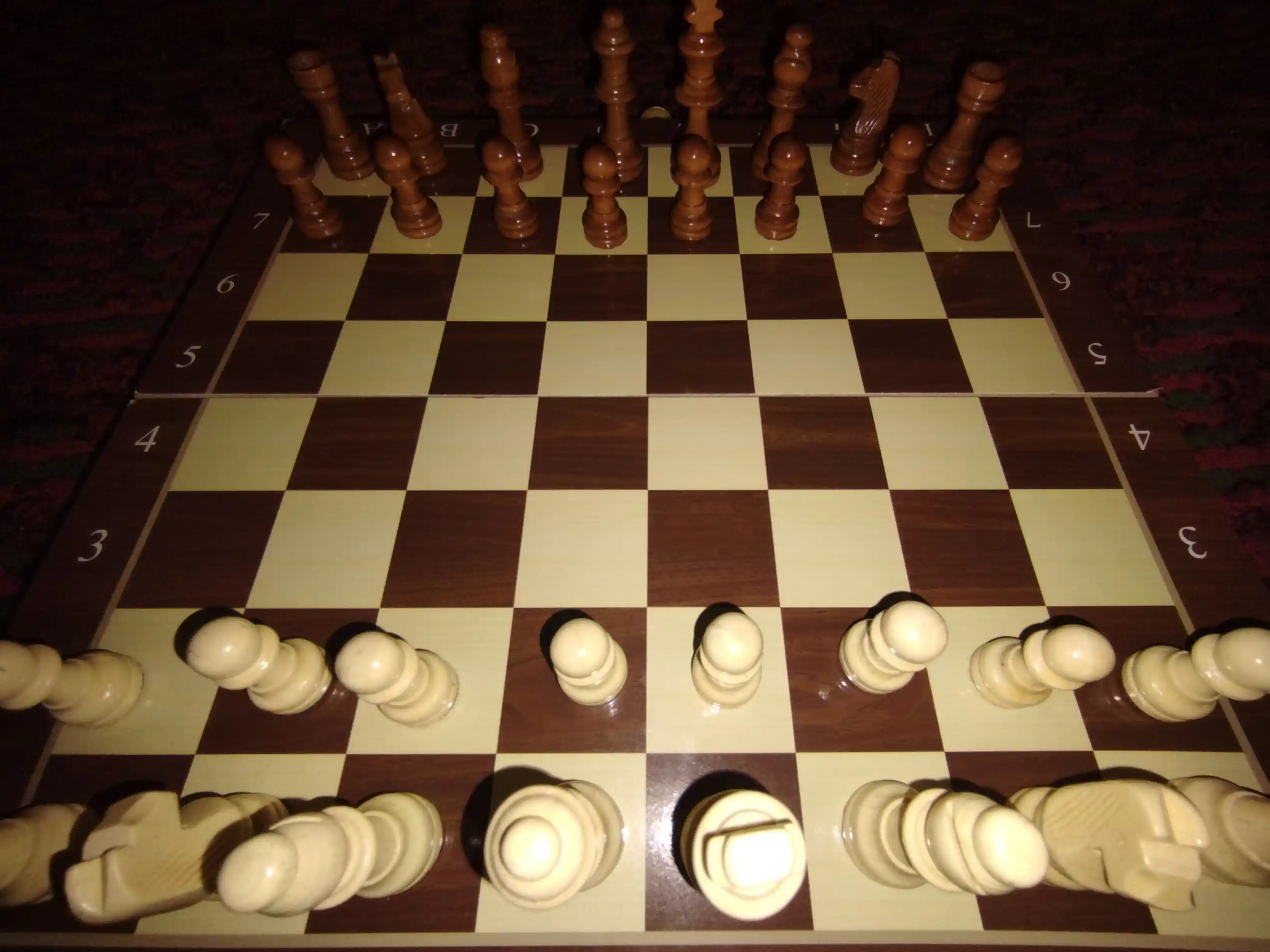 Shaxmat to'plami, magnitli, yog'ochdan