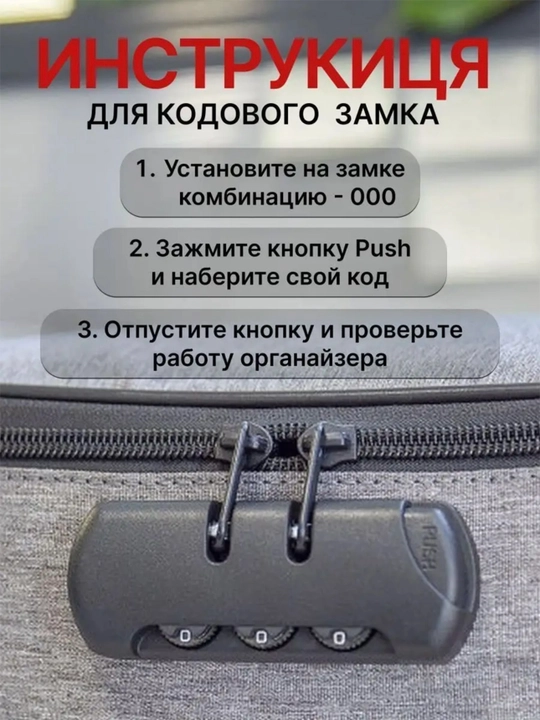 Органайзер для документов с кодовым замком, папка для паспортов, визиток, карт и бумаг А4