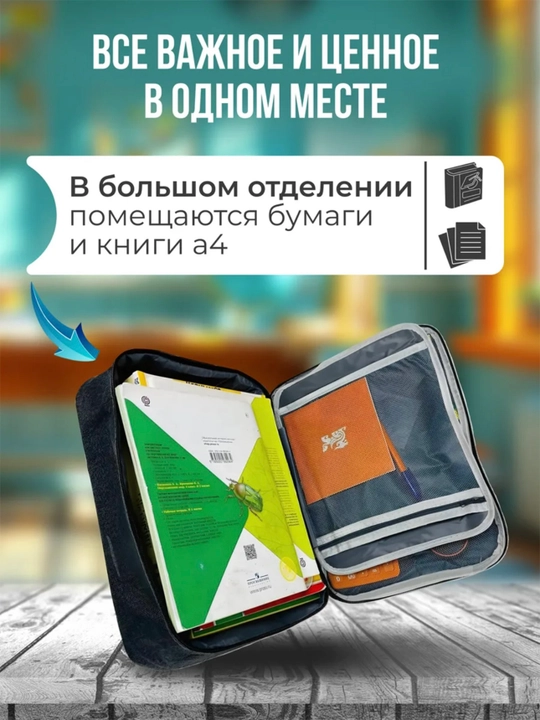 Органайзер для документов с кодовым замком, папка для паспортов, визиток, карт и бумаг А4