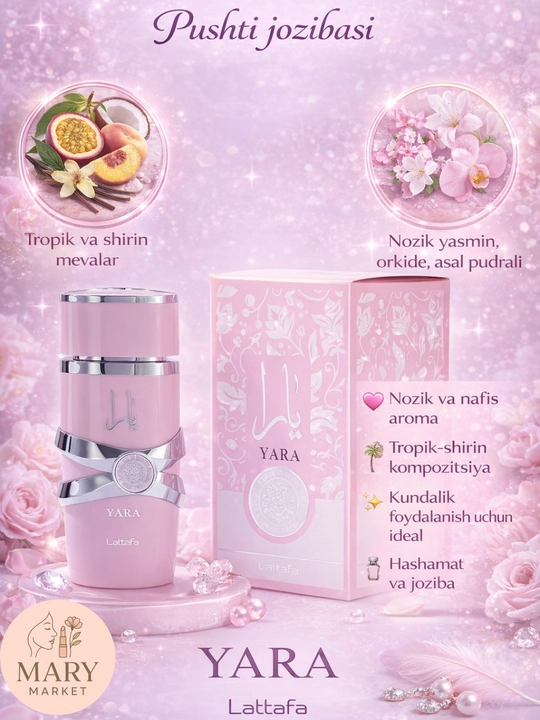 Ayollar uchun atir Lattafa YARA, 100 ml - 