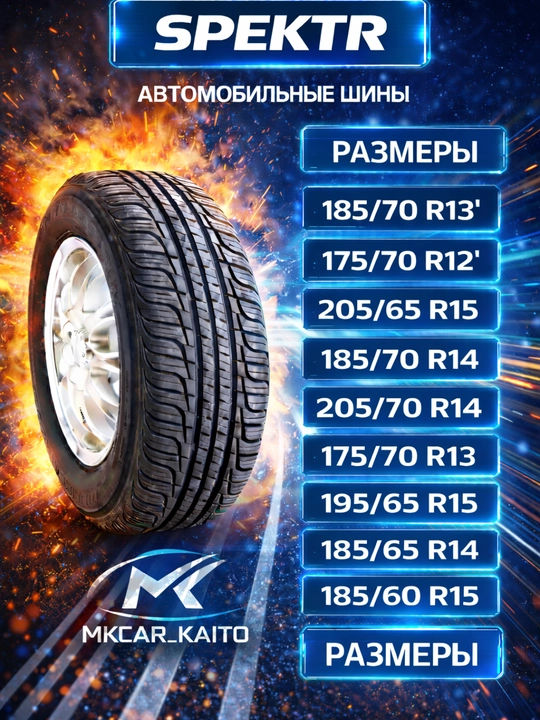 SPEKTR avtomobil shinalari 185/70R13'-195/60R15