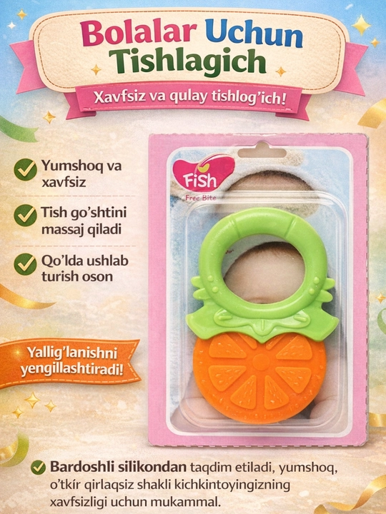 Bolalar tishlari uchun tishlagich rezina - 
