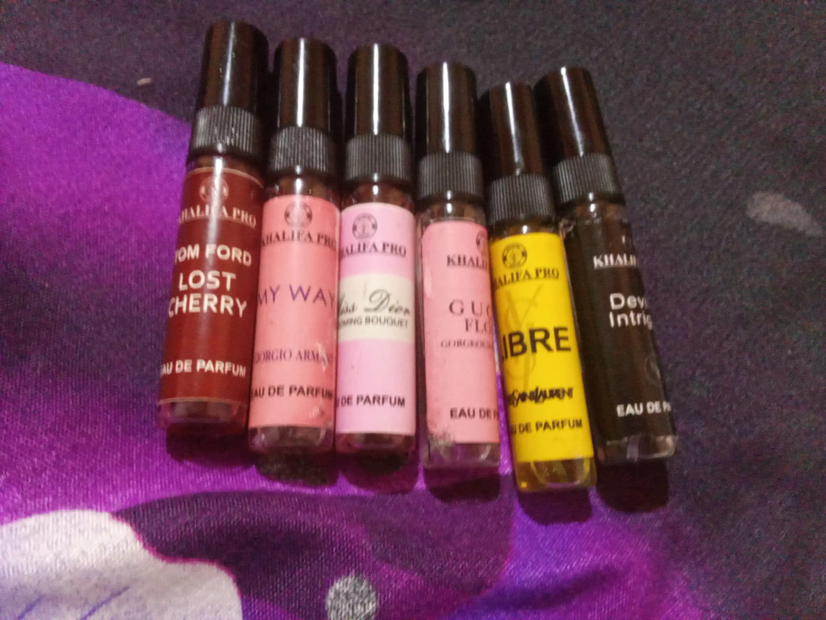 Ayollar uchun atirlar to'plami, Libre, Lost Cherry, Gucci Flora, Miss Dior, My Way, 6in1