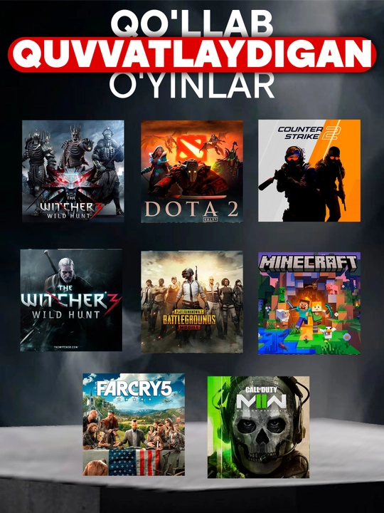O'yin kompyuteri. Core i7, 8 GB operativ xotira, 512 GB SSD, Ge Force GTX 1660 s