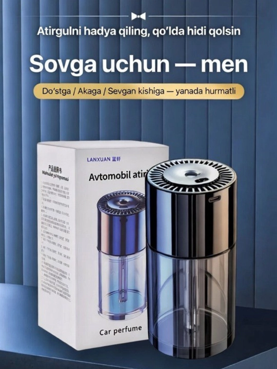 Aromatizator, Avto atir,uy, ofis,matorli atir, xoxlagan joyga quyish mumkin,purkagichli - 