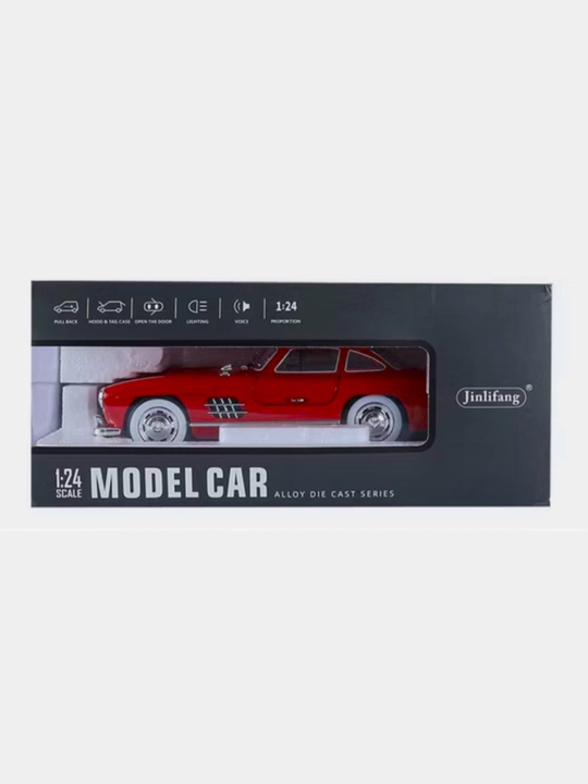 O'yinchoq metall mashinasi Mercedes-Benz AMG 6.3, Nissan Skyline GTR "Jinlifang" 1:24 - 