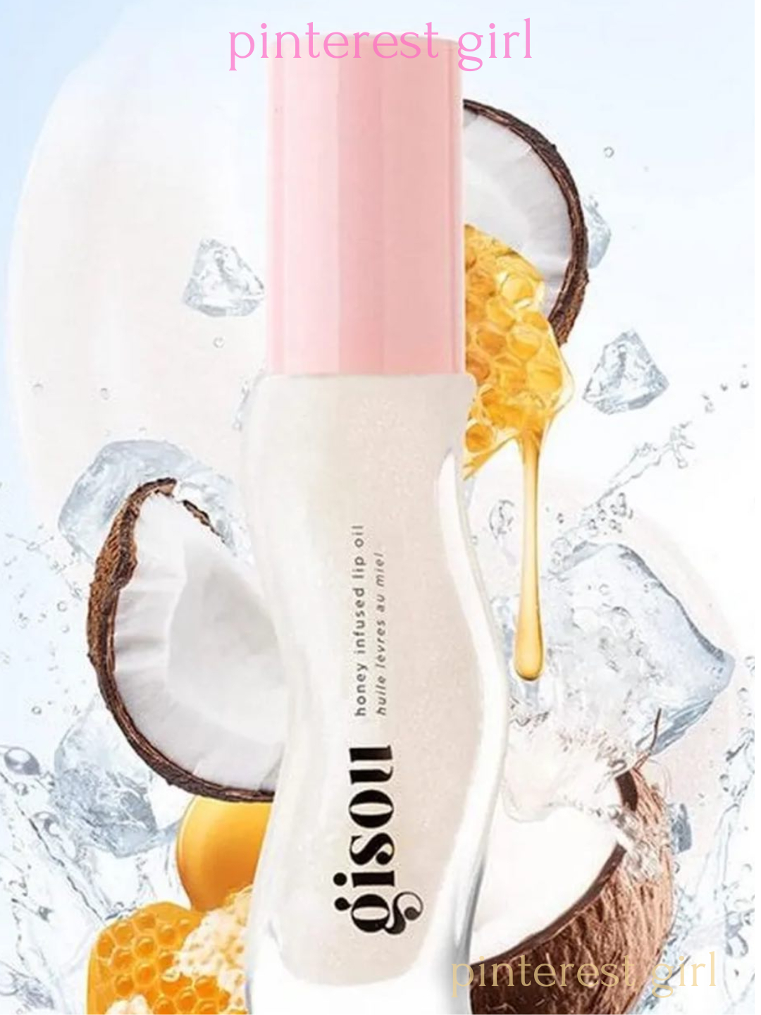 Gisou Honey – Lab uchun blesk, lab uchun namlantiruvchi yog', sovg'aga pomada, 8ml - 