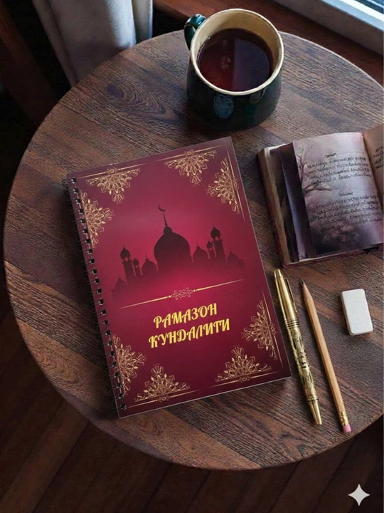 Рамазанский дневник для мусульманских женщин, в комплекте 4 цветные ручки - 
