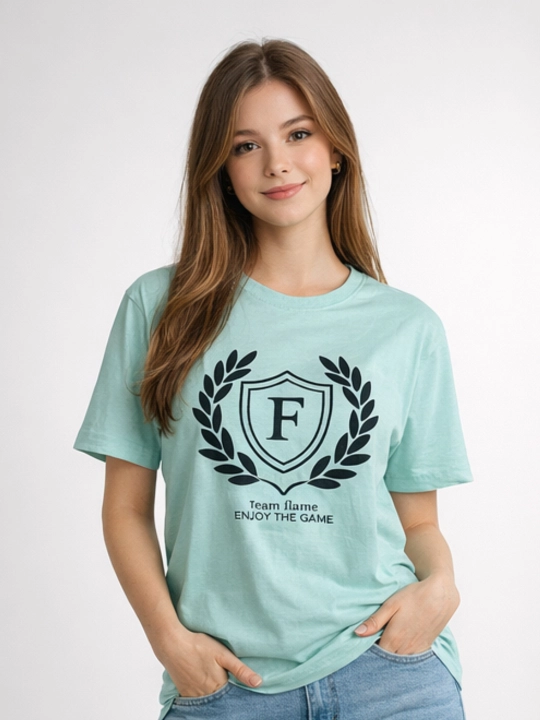 Ayollar futbolkasi WEERIT Team F 100% paxta XS–XXL oversize 2 rang