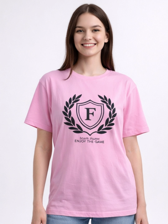 Ayollar futbolkasi WEERIT Team F 100% paxta XS–XXL oversize 2 rang