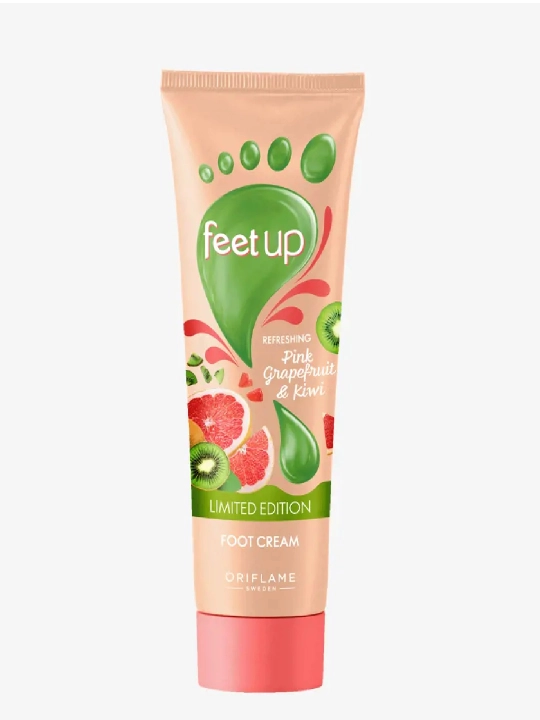 Pushti greypfrut va kivi qo‘shilgan oyoq uchun tetiklashtiruvchi Feet Up kremi, 75 ml - 