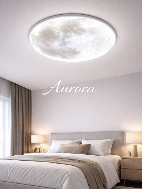 3D LED Плафон Люстра 72W 48см – Луна, Земля, Aurora | 3 режима света