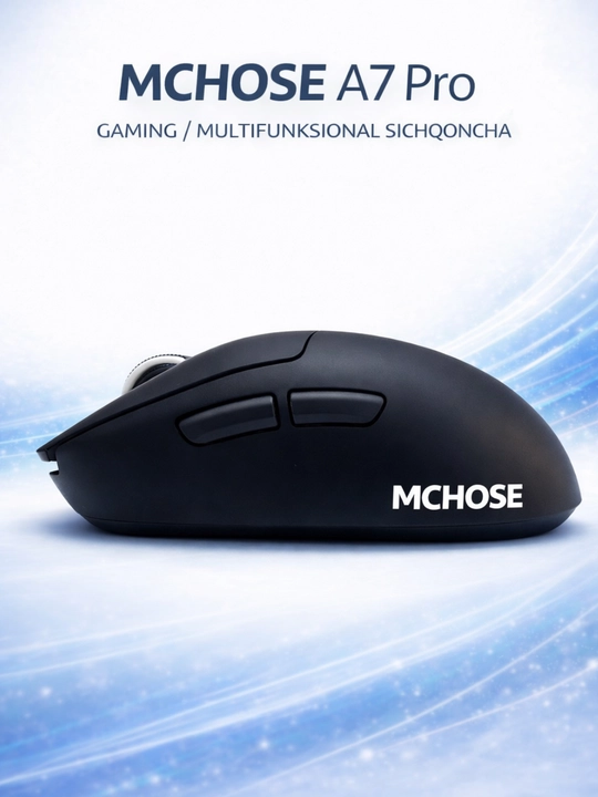 Игровая мышь MCHOSE A7 Pro, 26000 DPI, 2.4G/Bluetooth, 59 г