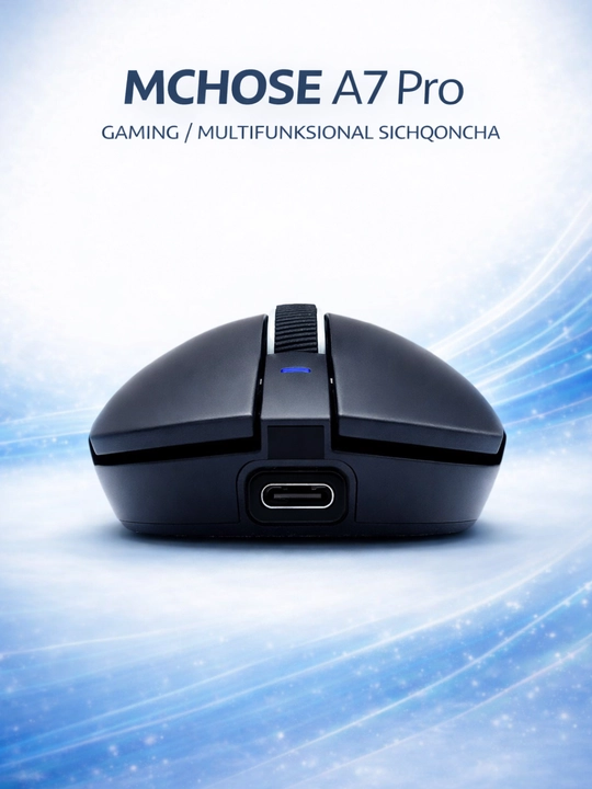 Игровая мышь MCHOSE A7 Pro, 26000 DPI, 2.4G/Bluetooth, 59 г