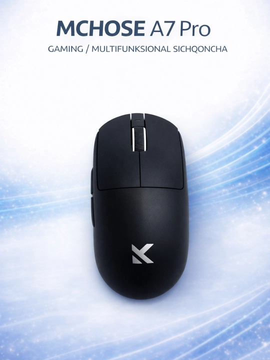 Игровая мышь MCHOSE A7 Pro, 26000 DPI, 2.4G/Bluetooth, 59 г