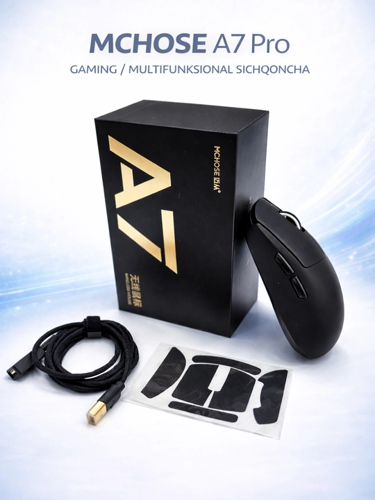 Игровая мышь MCHOSE A7 Pro, 26000 DPI, 2.4G/Bluetooth, 59 г