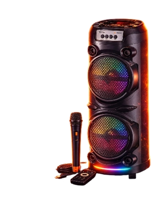 Portativ Bluetooth Karaoke Kalonkalar ZQS va BAV Seriyalari (RGB, Mikrofonli, Kuchli Bass)