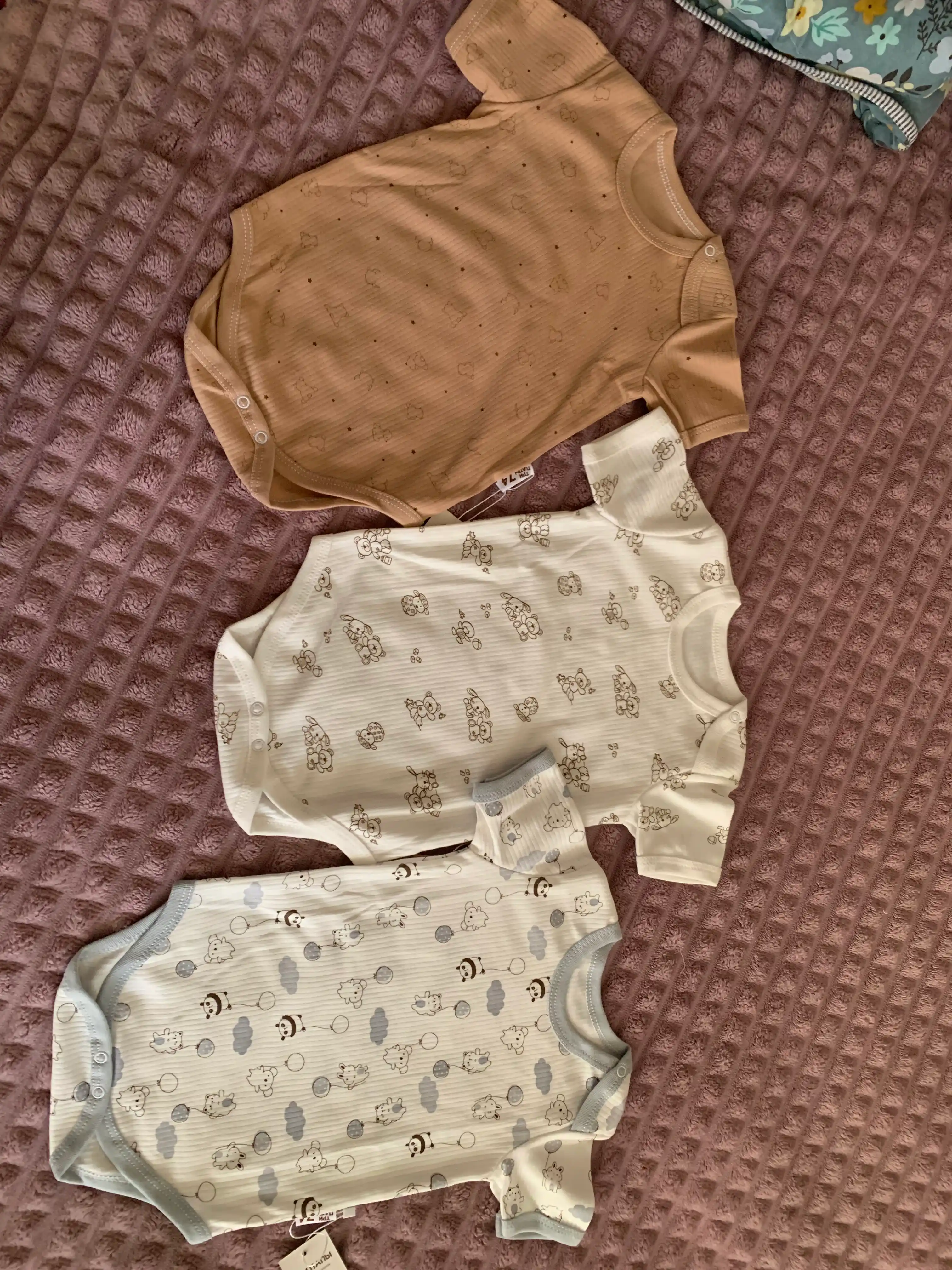 Комплект боди для новорожденных, с коротким рукавом, 3 шт, от 6 месяцев до 2 лет