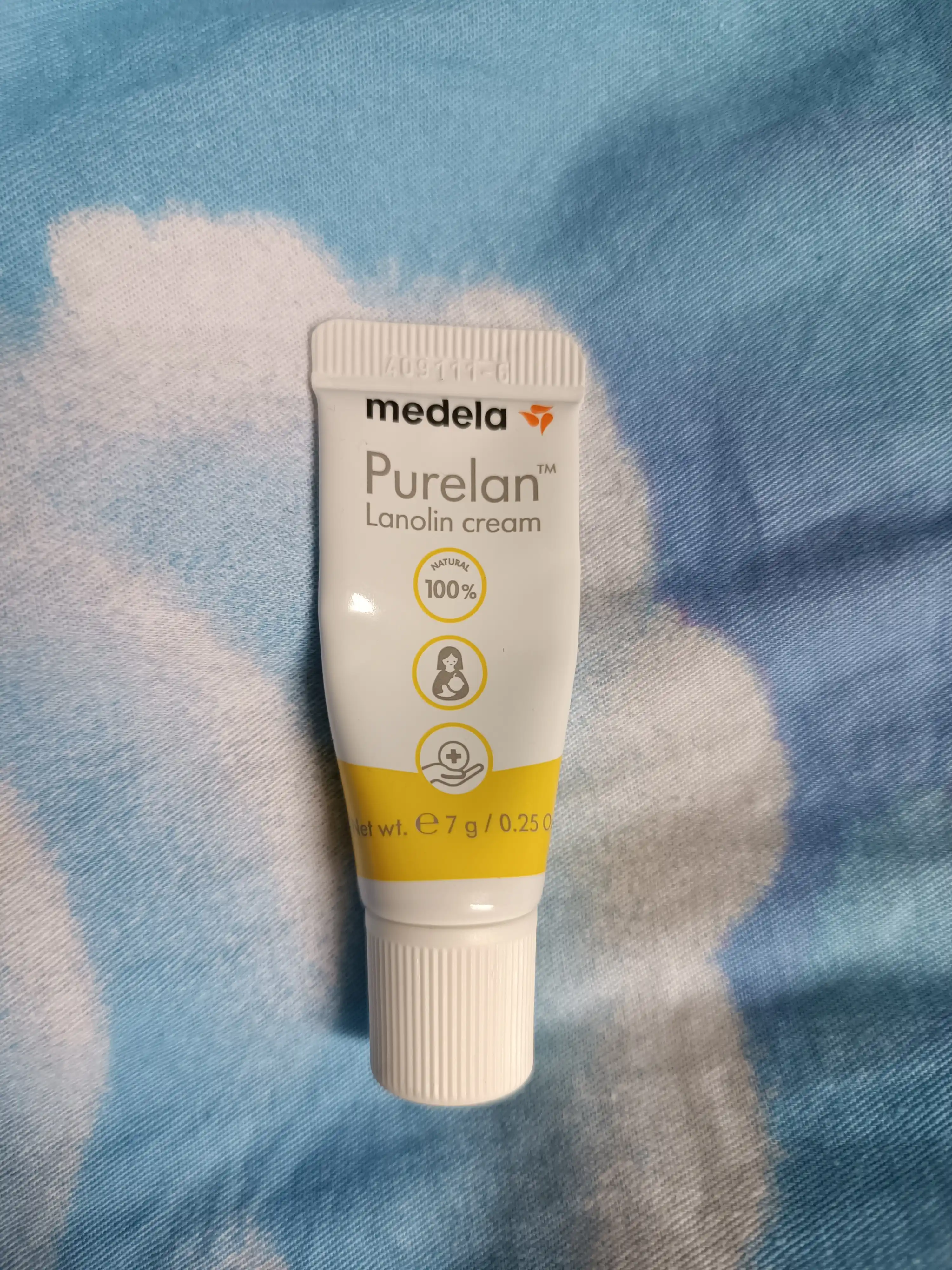 Ланолиновый крем для сухой кожи, Medela Purelan Natural, 7 г, маленький тюбик